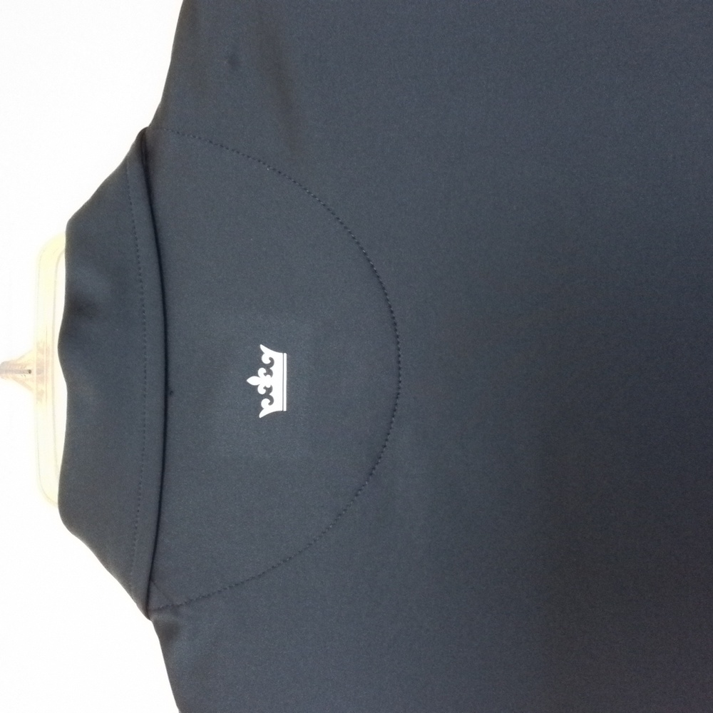 Peter Millar Wicking Solid Blue Golf Button Polo … - image 3